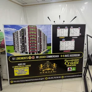 Impression Bâche avec conception et montage | Diamond Agency